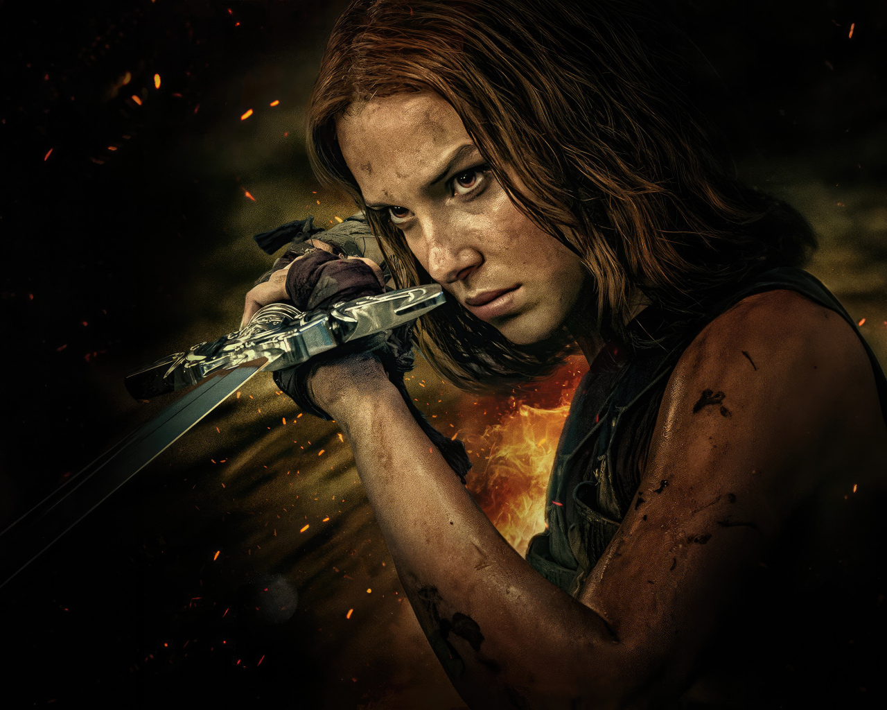 Актриса Милли Бобби Браун в фильме Дева и дракон