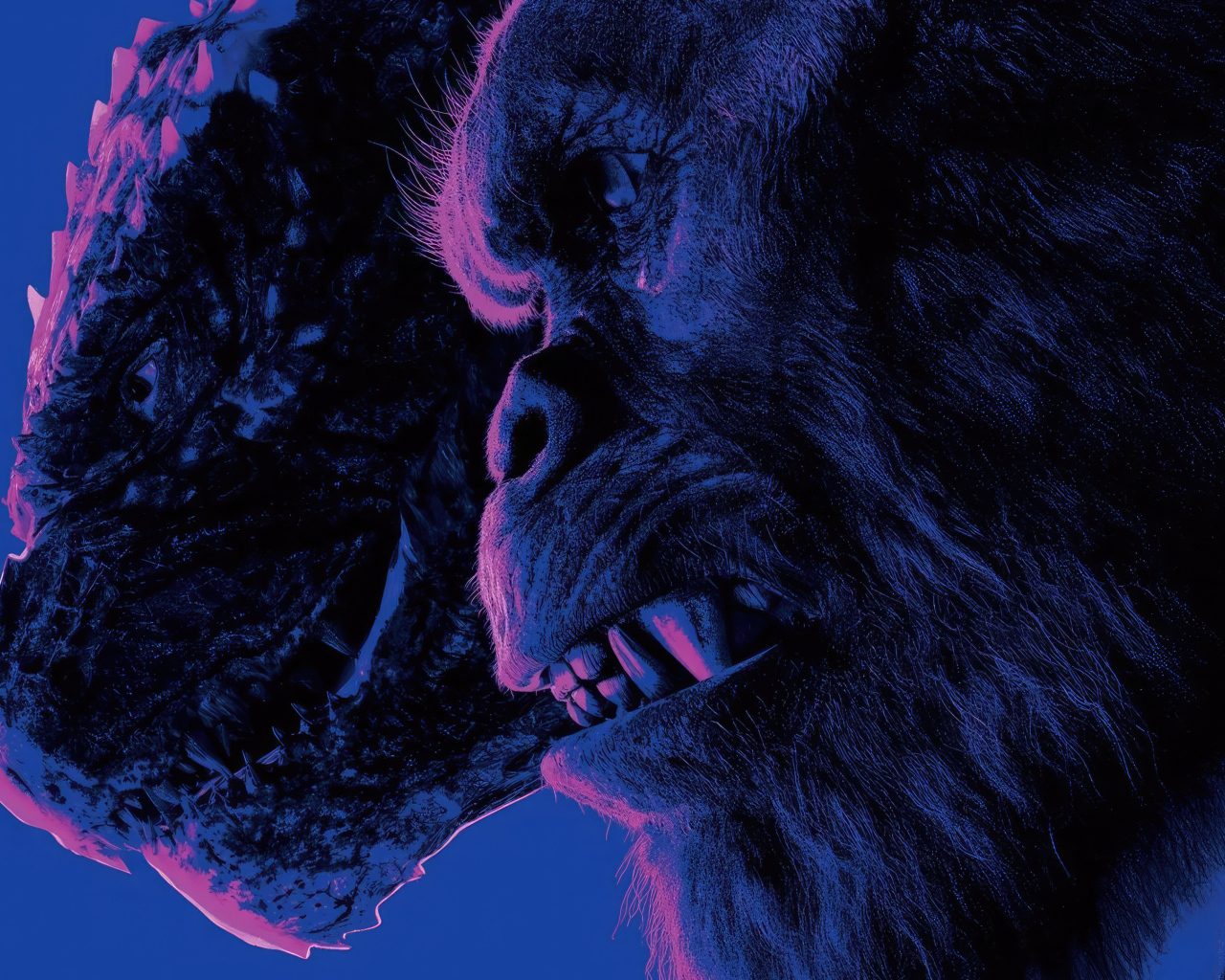 Персонажи Годзилла и Конг из нового фильма