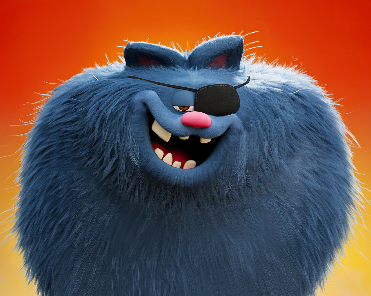 Пушистый серый кот персонаж фильма Гарфилд в кино, 2024