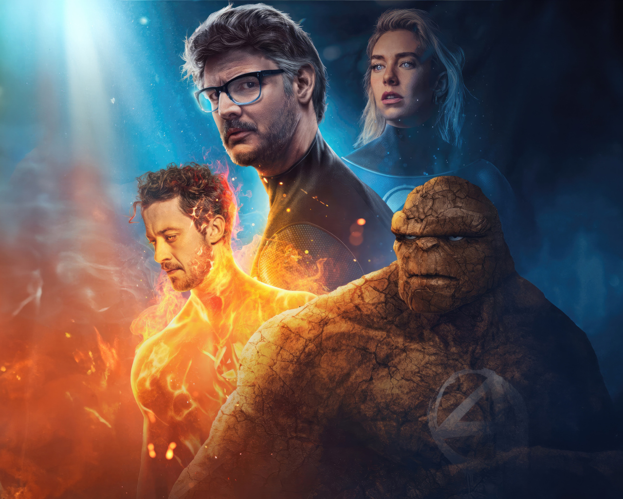 Постер нового фильма Фантастическая четвёрка, 2025