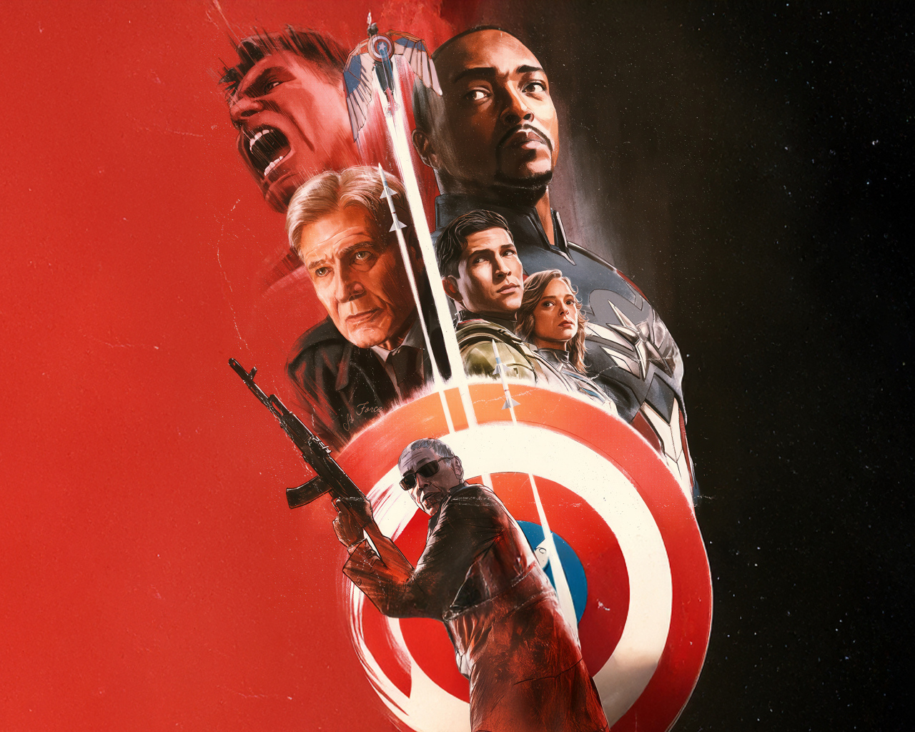 Постер нового фильма Капитан Америка: Дивный новый мир