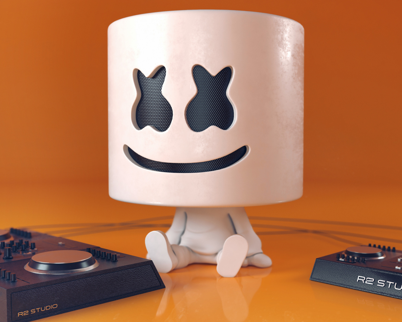 Диджей Маршмеллоу с приставками