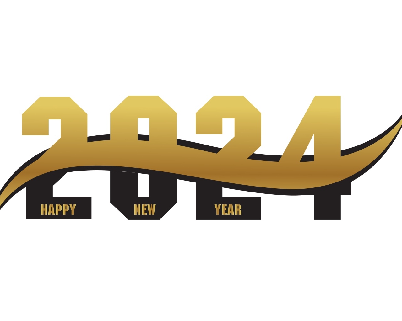 Цифры на Новый год дракона 2024