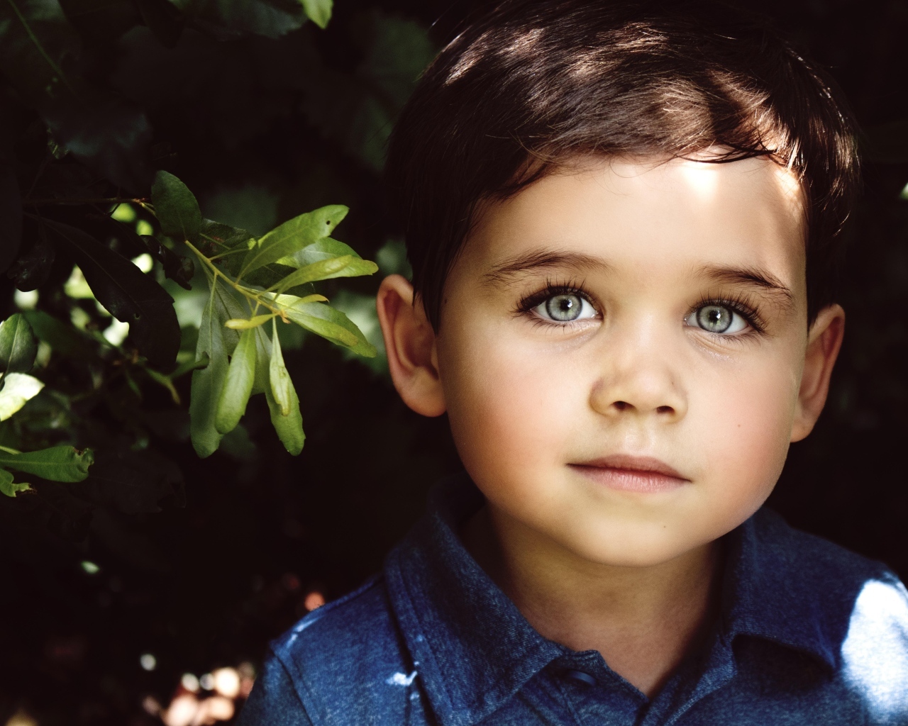 Маленький мальчик с красивыми большими глазами
