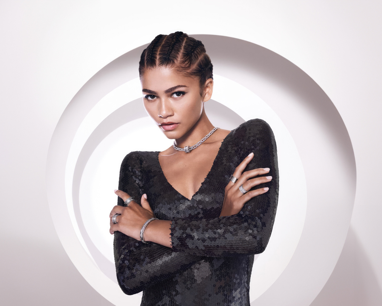 Красивая девушка американская актриса и певица Зендея