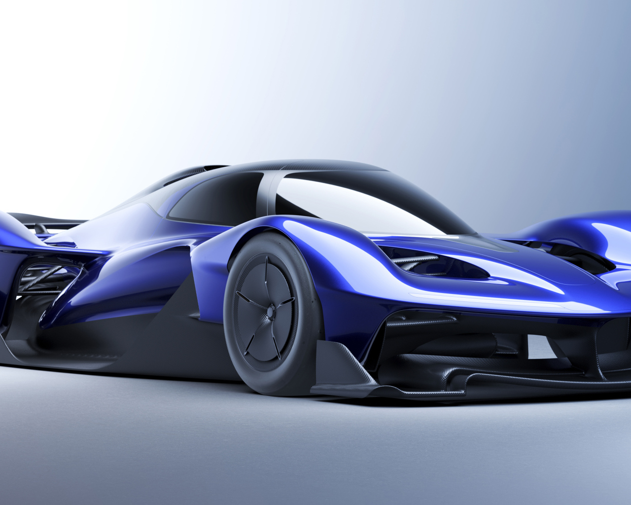 Автомобиль Red Bull RB17 Prototype 2024 года на сером фоне