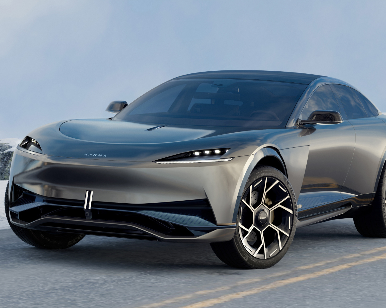 Автомобиль Karma Ivara зимой