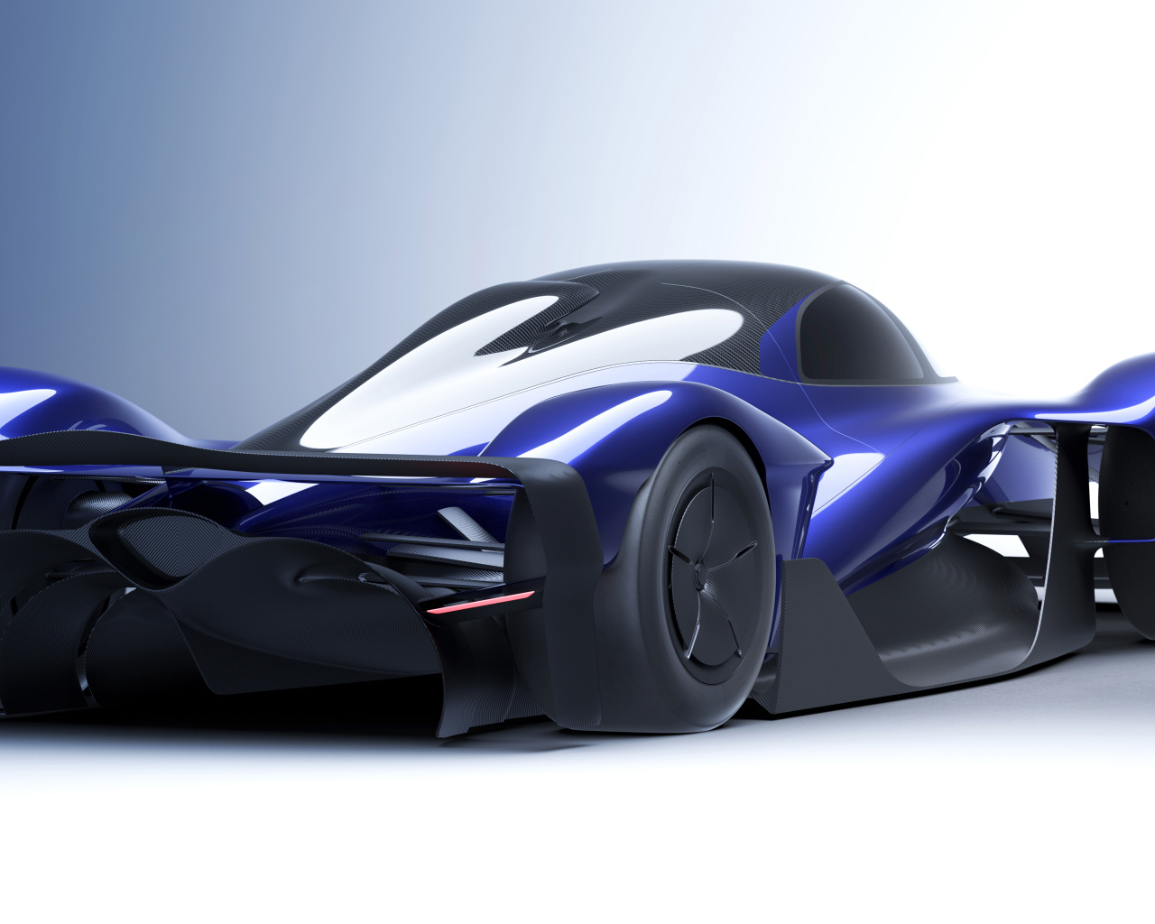 Вид сзади на автомобиль Red Bull RB17 Prototype 2024 года