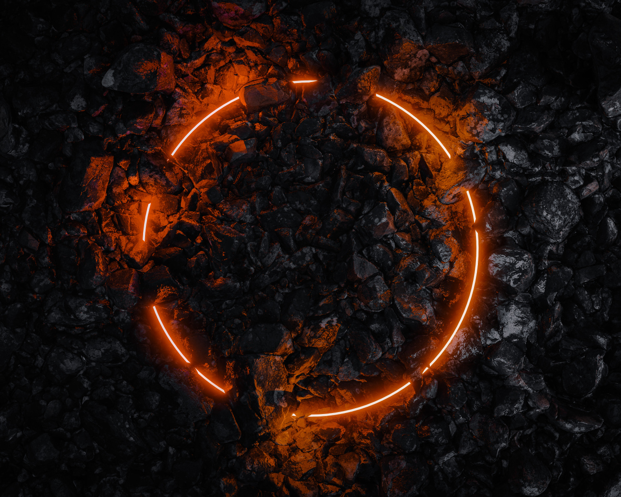 Огненный круг на черной золе