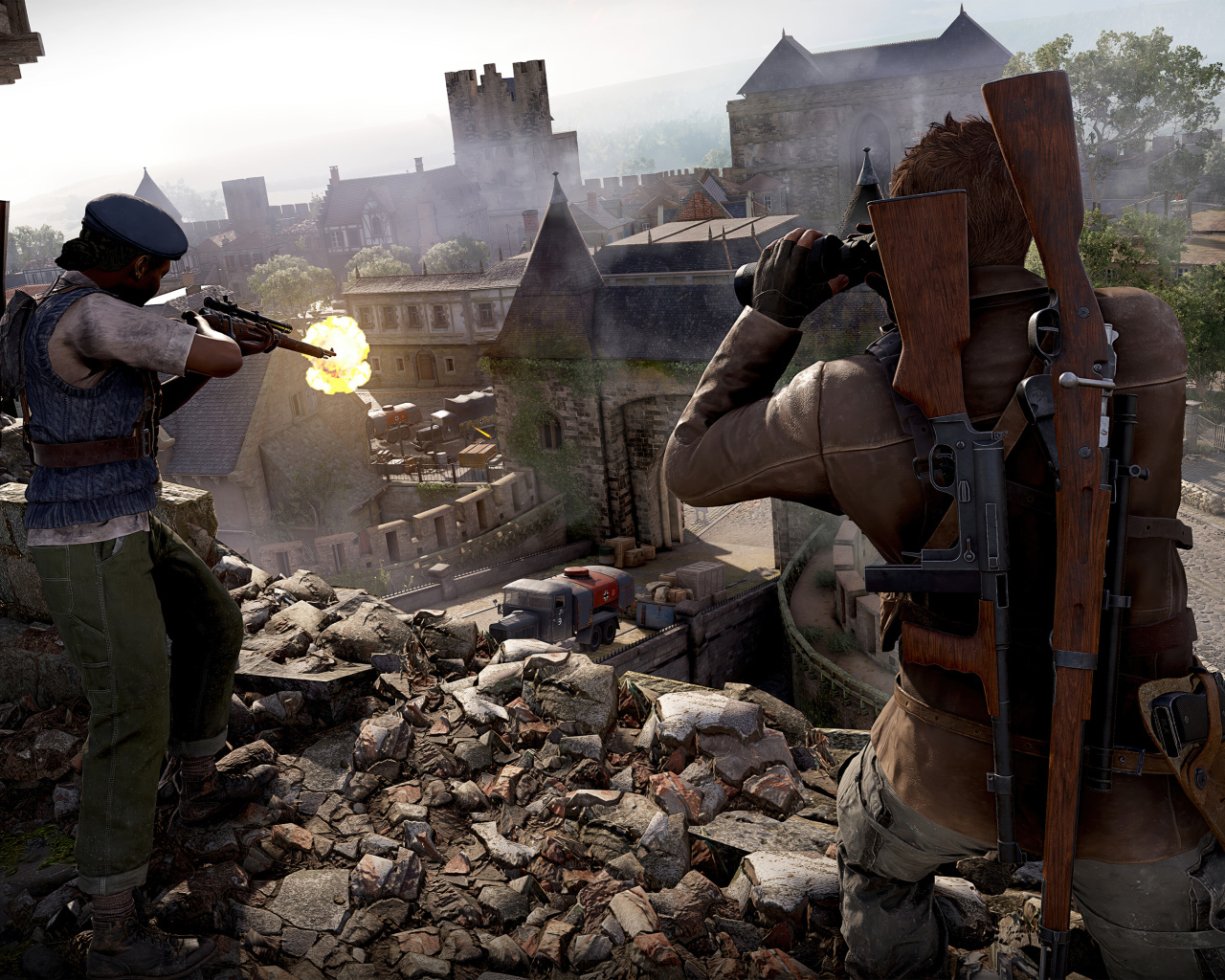 Кадр новой видеоигры Sniper Elite: Resistance