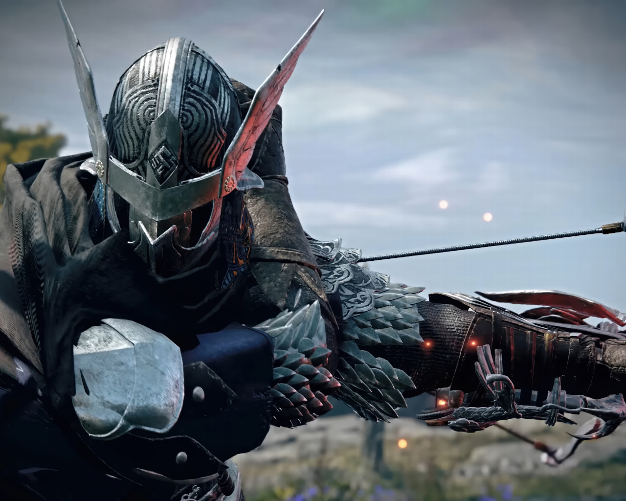 Воин с железной маской на лице в видеоигре Elden Ring Nightreign