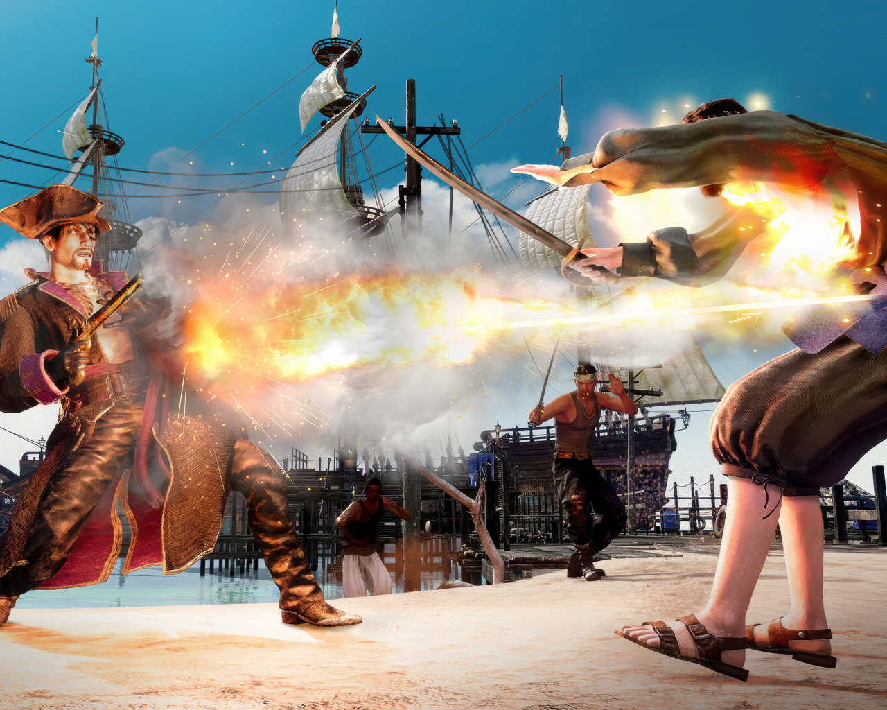 Кадр  компьютерной игры Like a Dragon: Pirate Yakuza in Hawaii