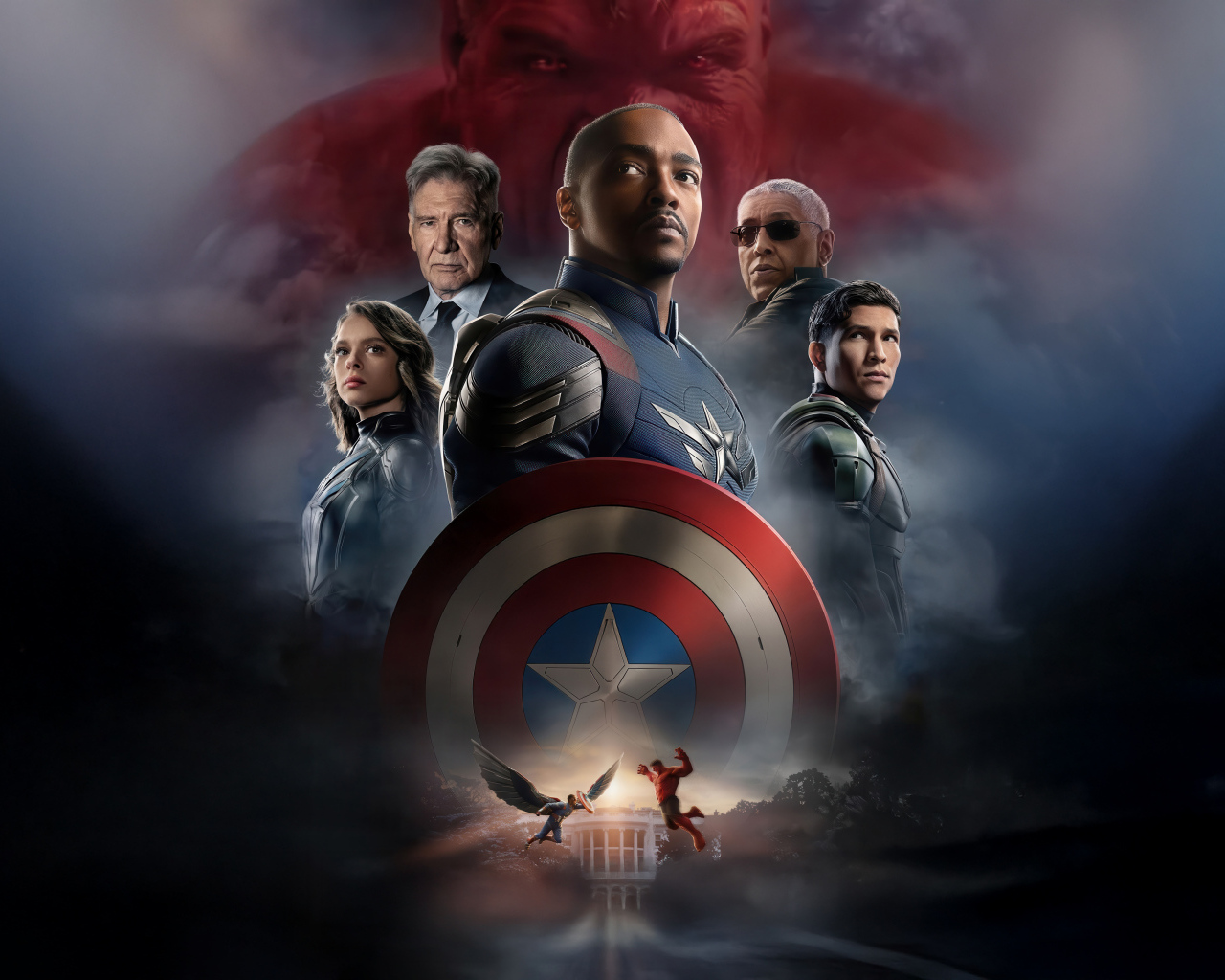 Постер фильма Капитан Америка: Дивный новый мир