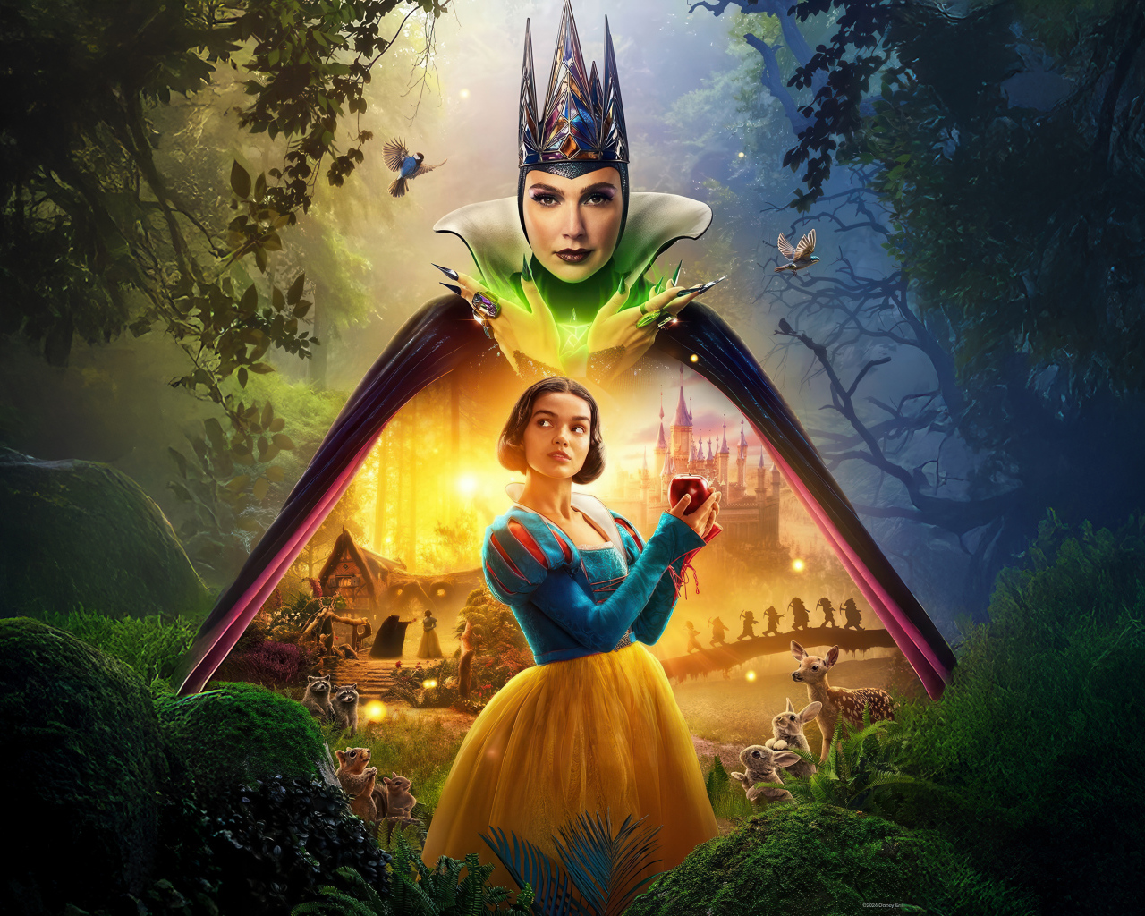 Красочный постер нового фильма Белоснежка, 2025