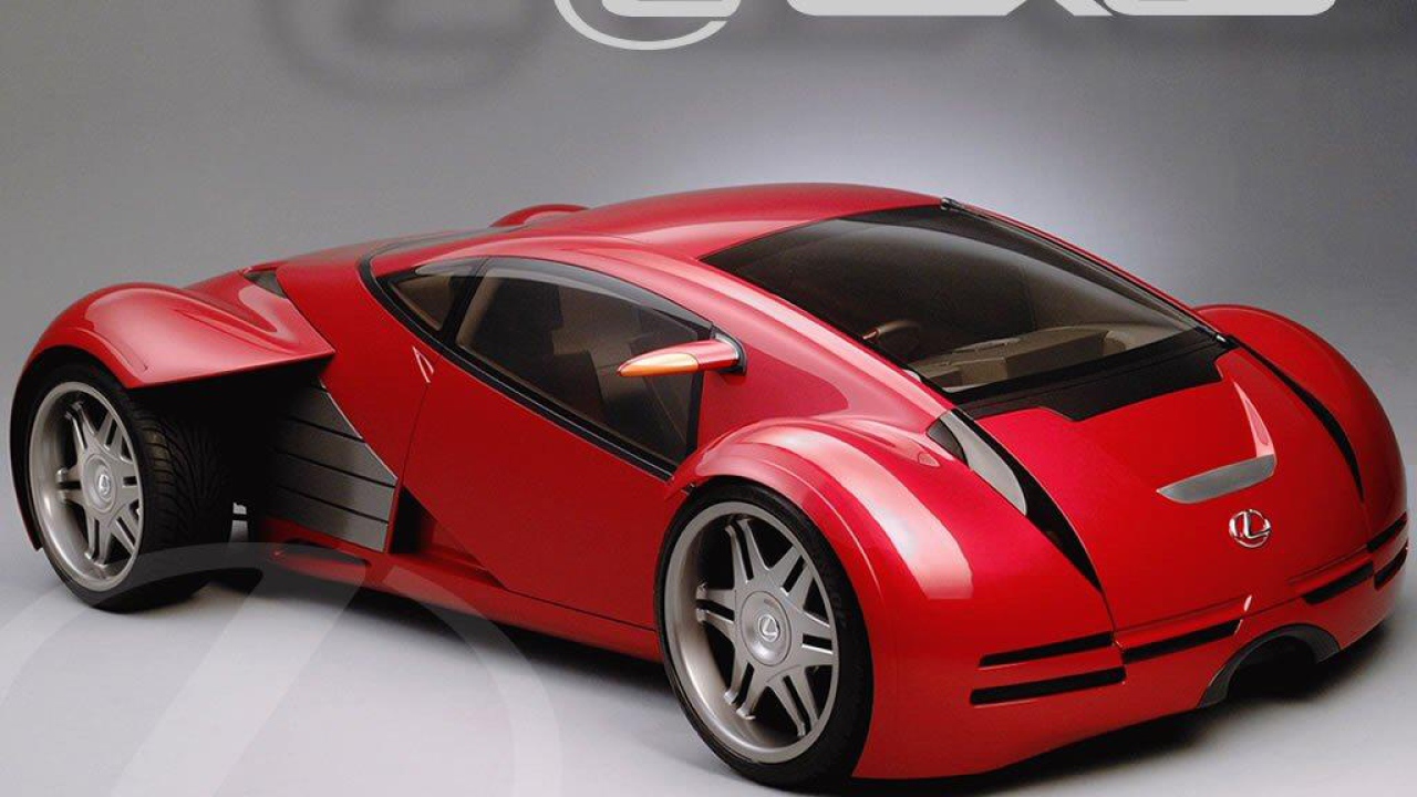 Красный Lexus