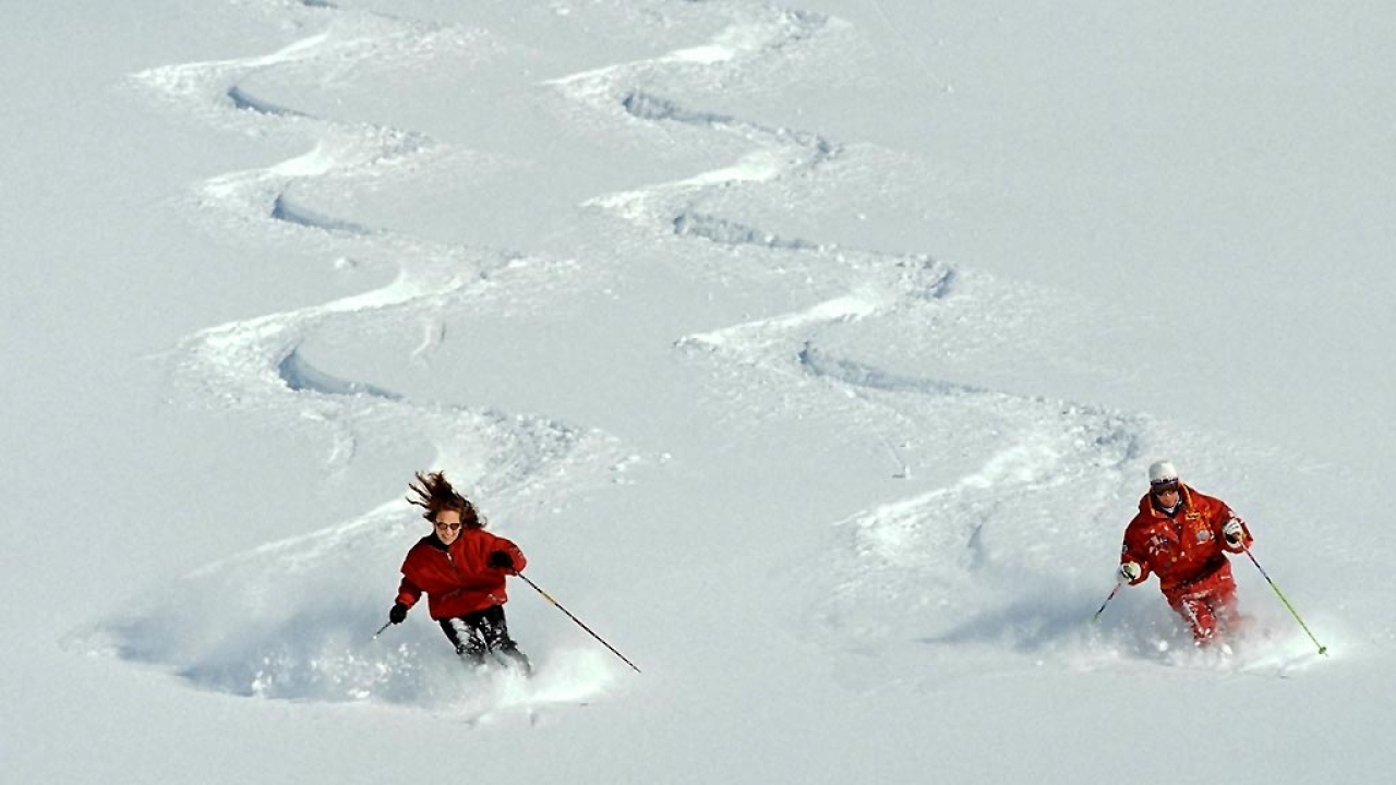 Лыжный спуск