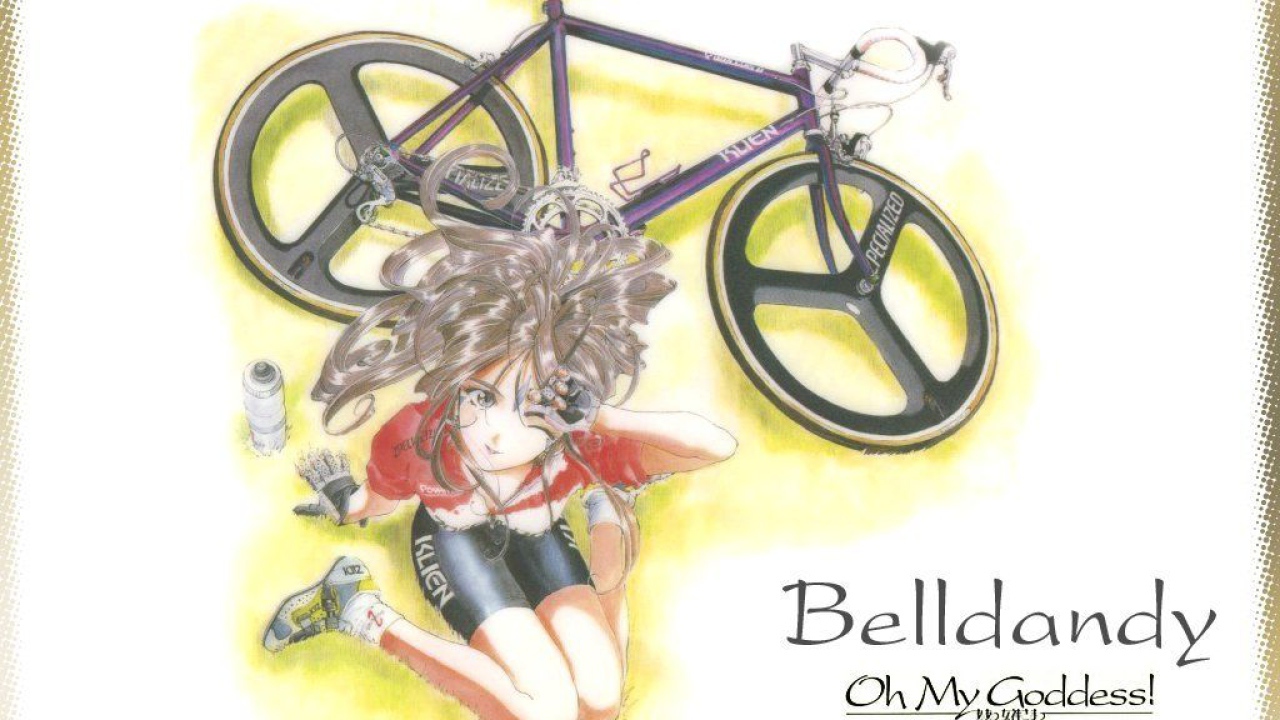 Девушка и велосипед Аниме