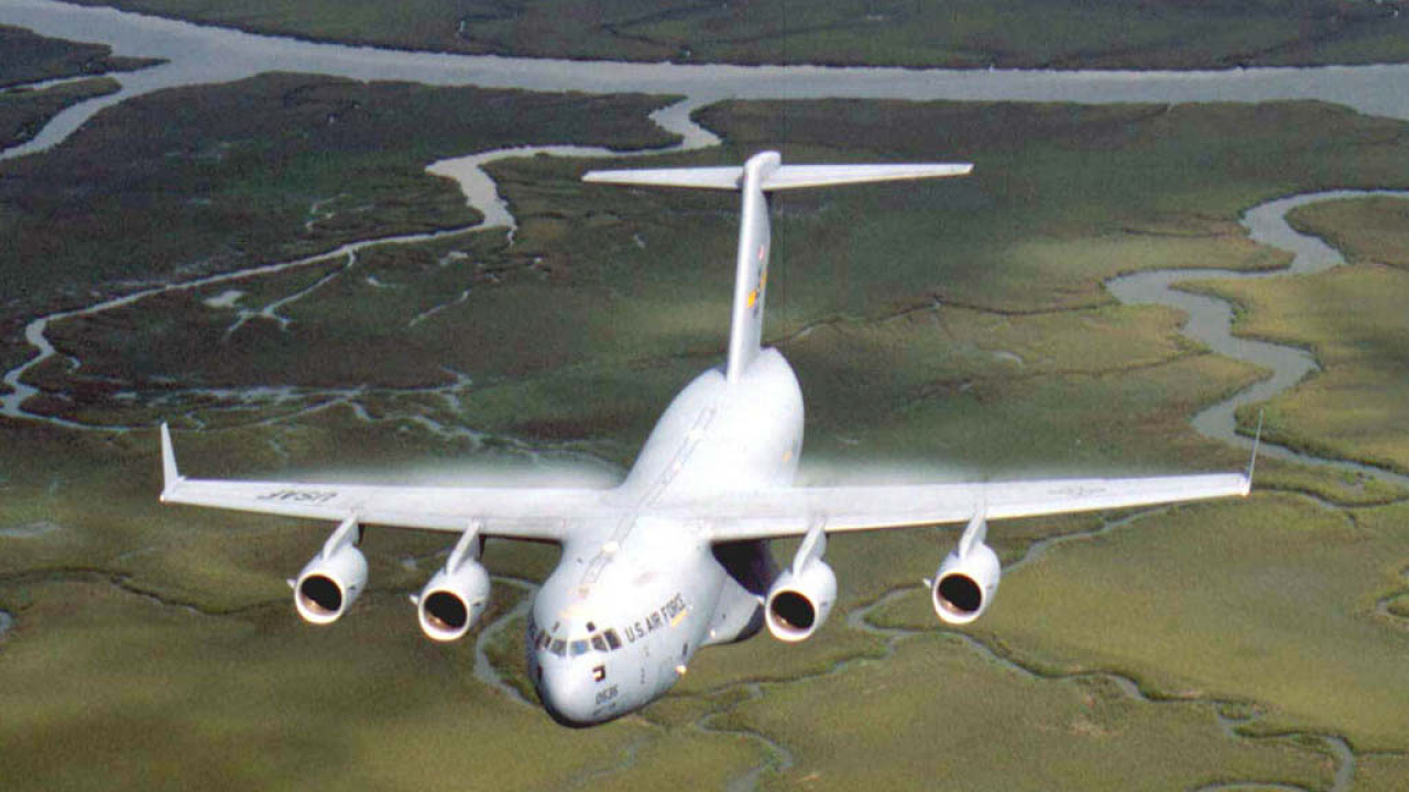 обои Авиация Белый самолет