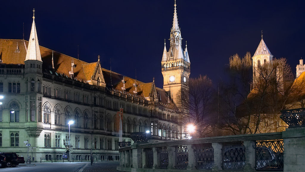 Вид на ночной город