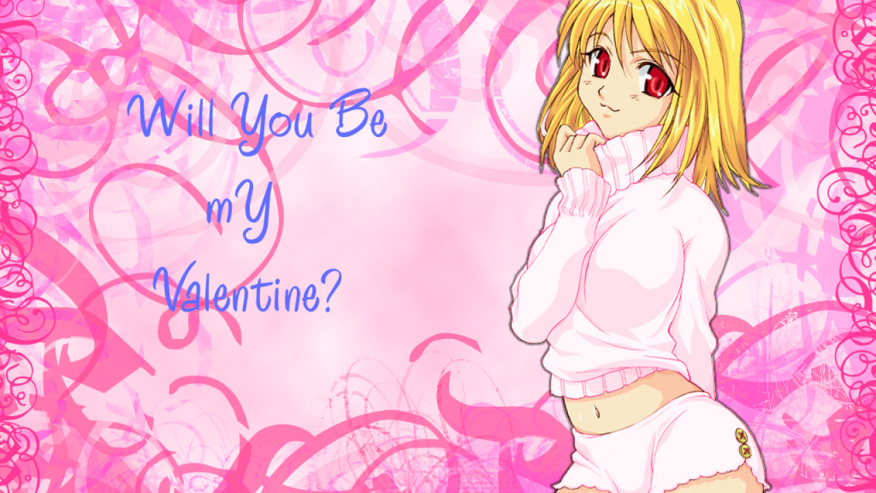 Девочка в подарок на День Святого Валентина