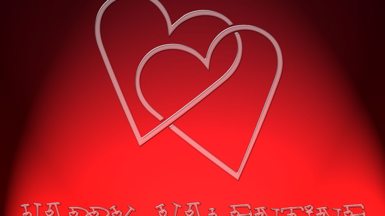 Два красных сердца