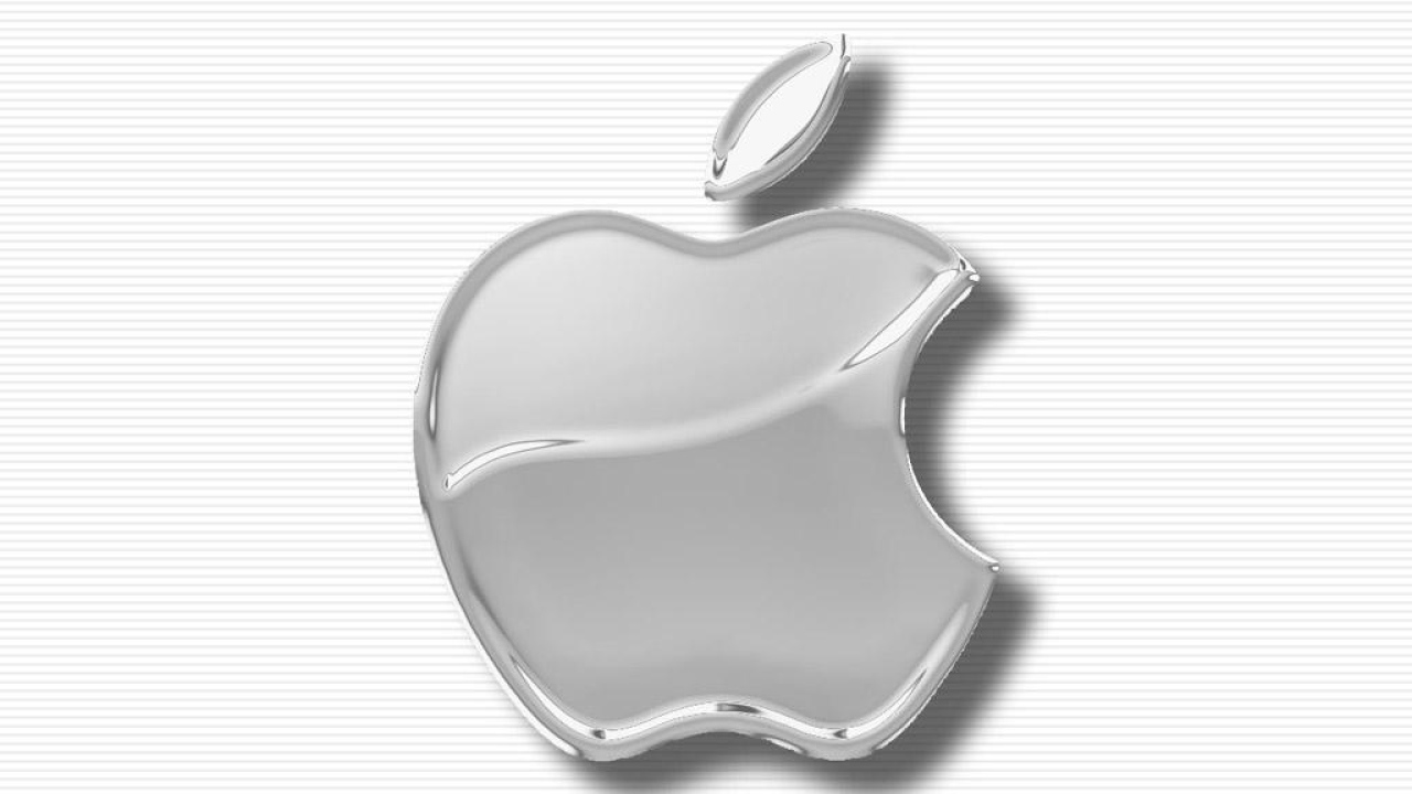 Apple серый логотип