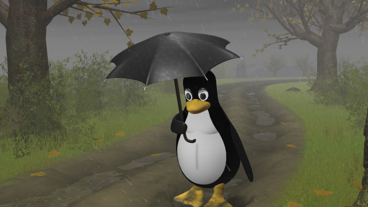 Дождь в голове Linux