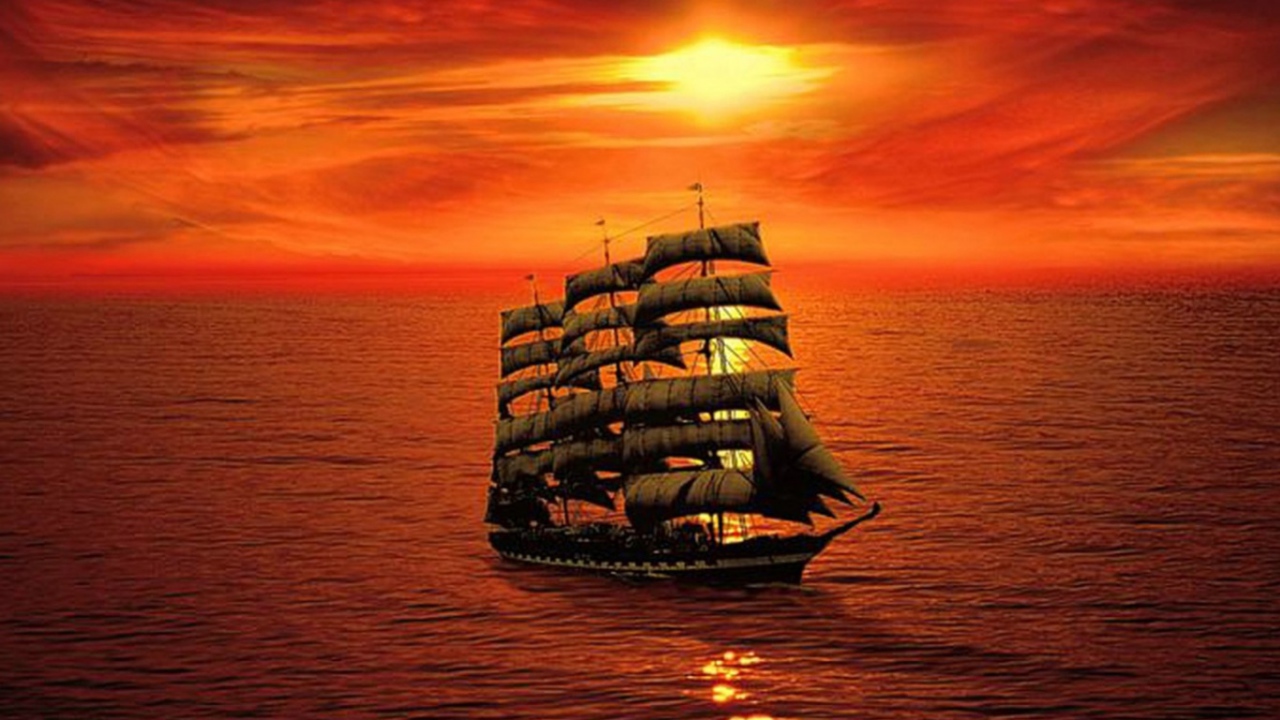 Закат - обои для рабочего стола