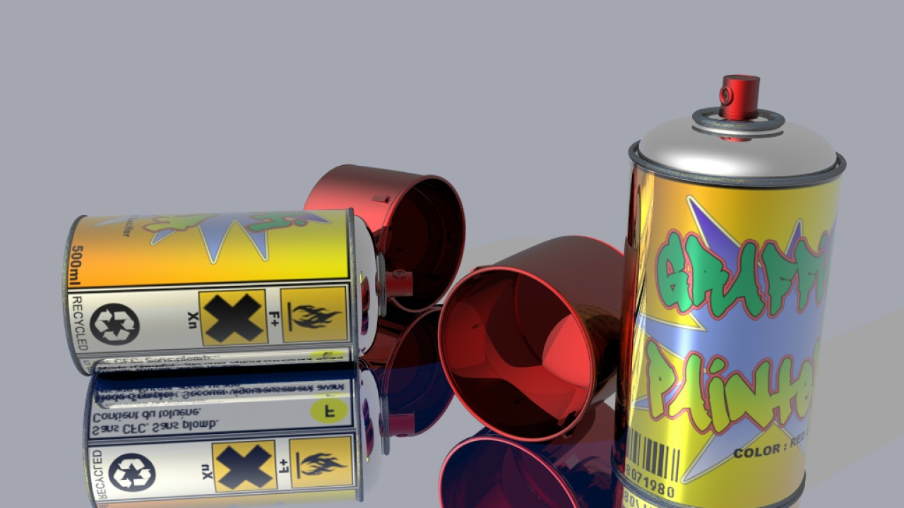 Балончик краски