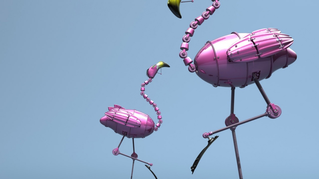 Механические фламинго