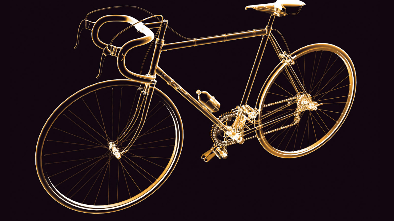 Неоновый велосипед