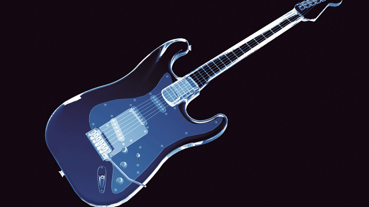 Гитара в неоне