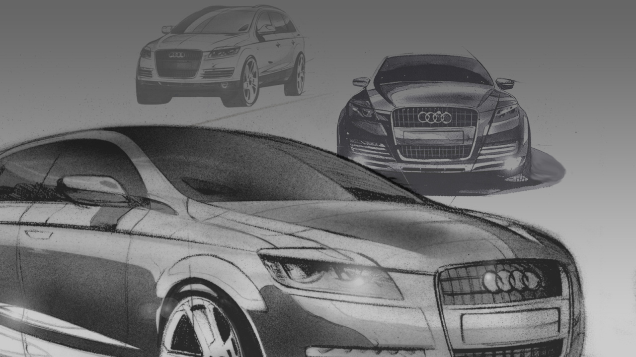 Рисунок автомобиля Audi Q7