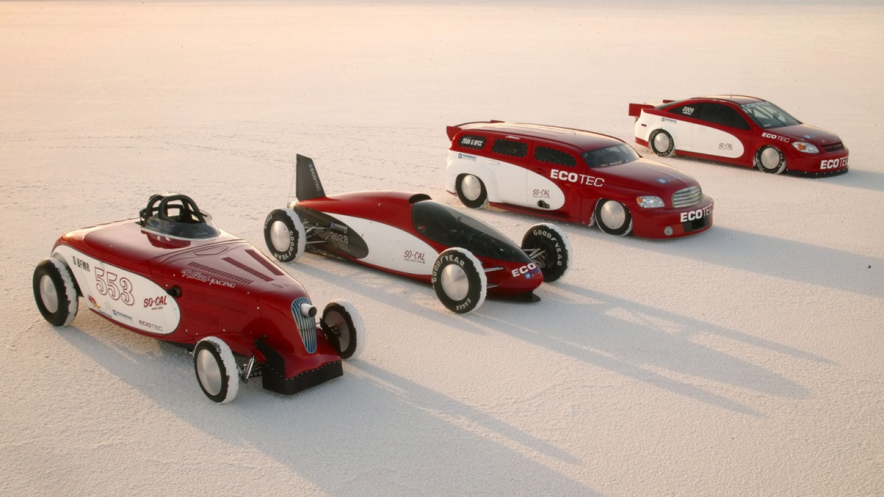 Chevrolet на солевом озере