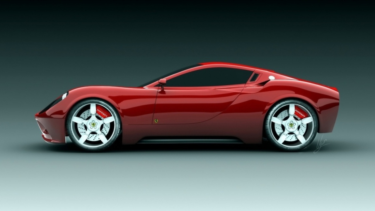 Отличный дизайн автомобиля Ferrari