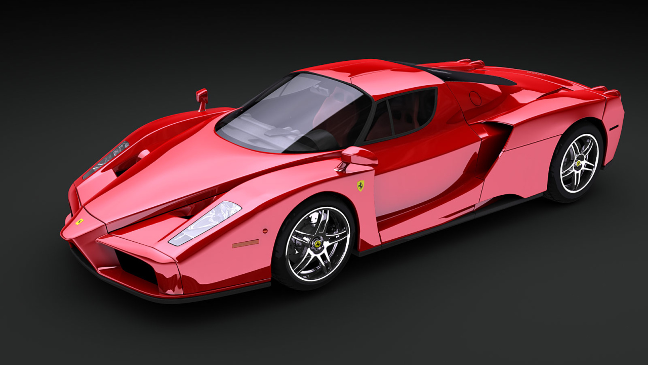 Красный Ferrari Enzo