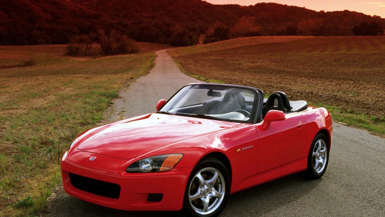 Красная Хонда S2000