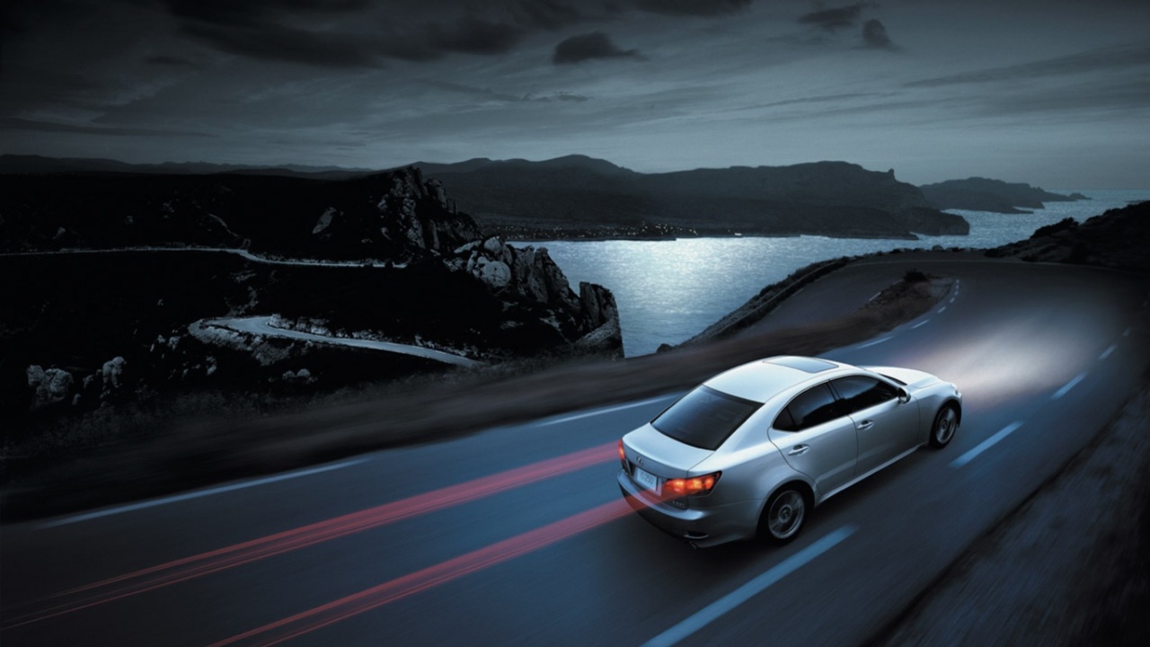 Lexus IS 250 ночная поездка
