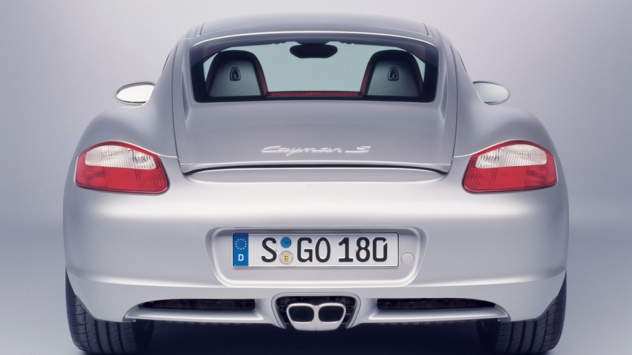Porsche Cayman вид сзади