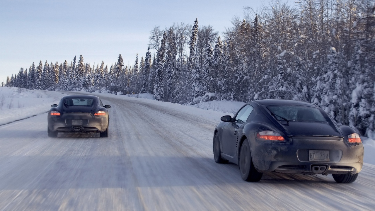 Porsche Cayman сноу райд