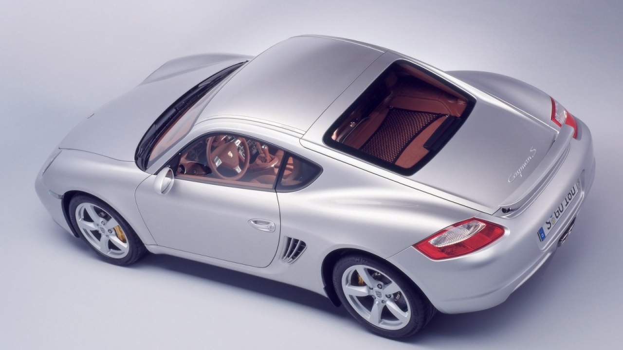 Porsche Cayman сверху