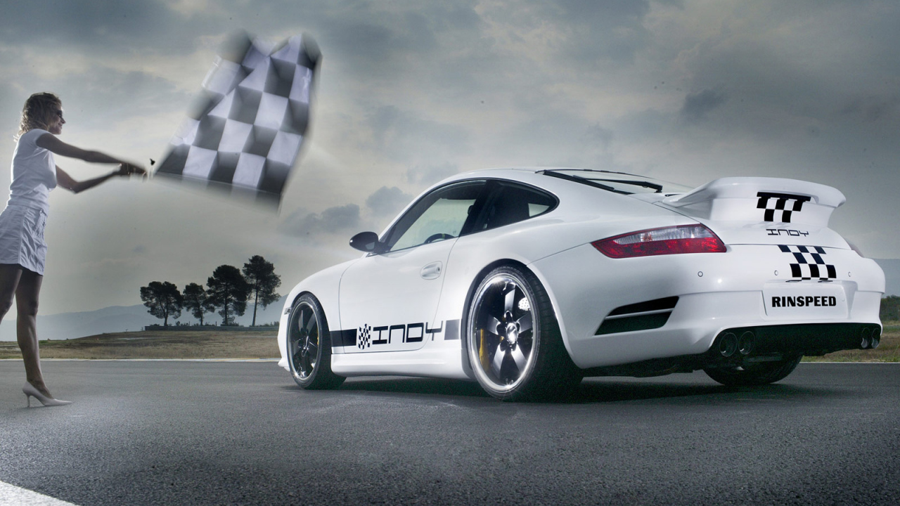 Porsche  выход на финиш