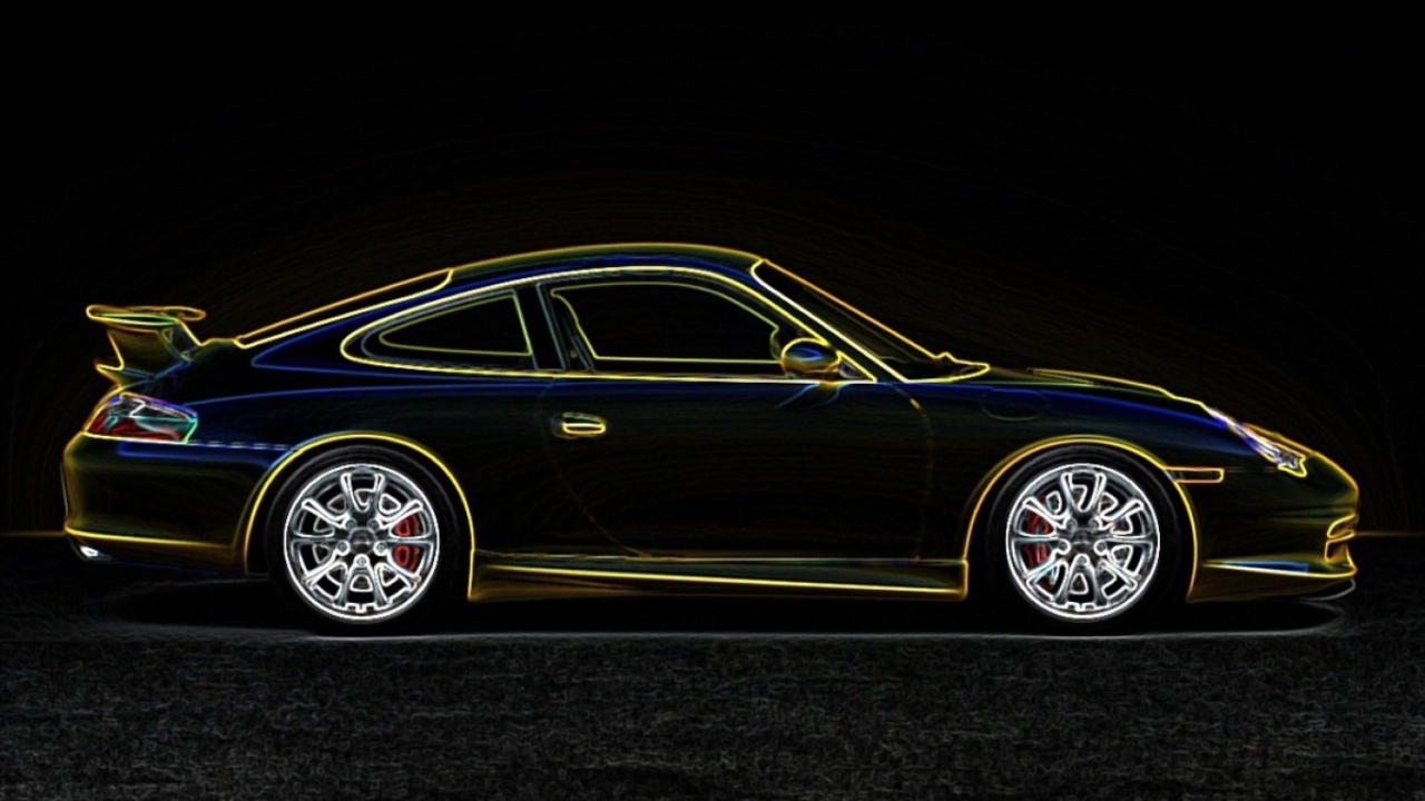 Porsche GT3 неон