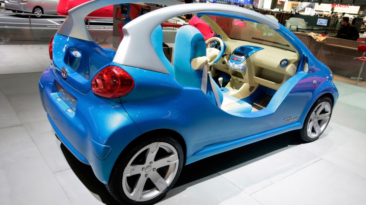 Синий мини кар