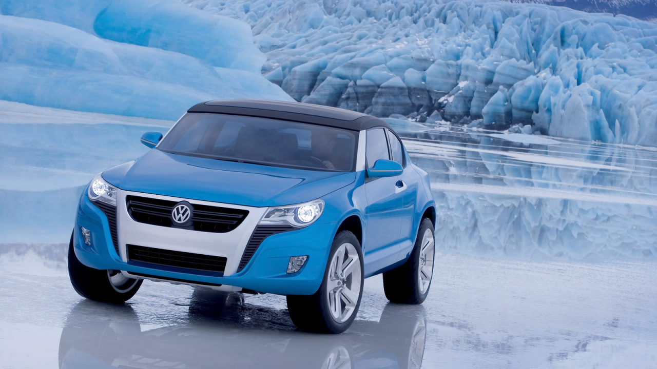 Volkswagen на льду