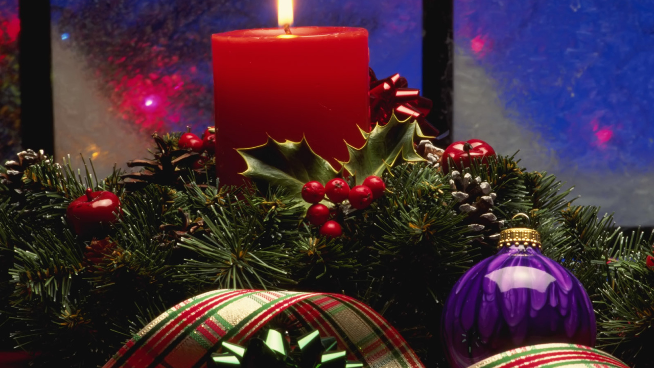 Горящая свеча / Рождество
