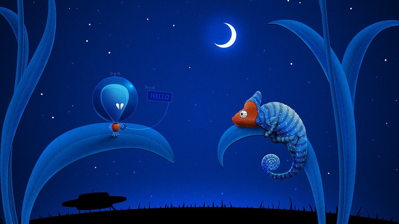 Инопланетянин и хамелеон