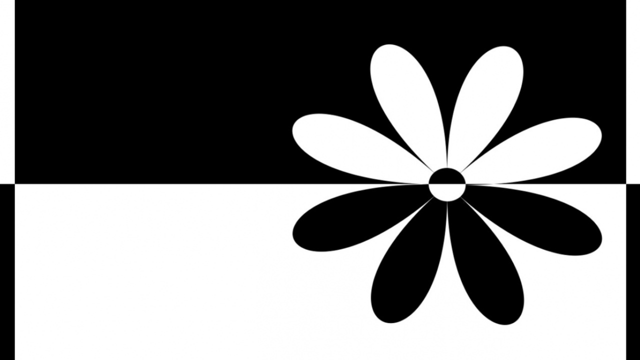 черный белый