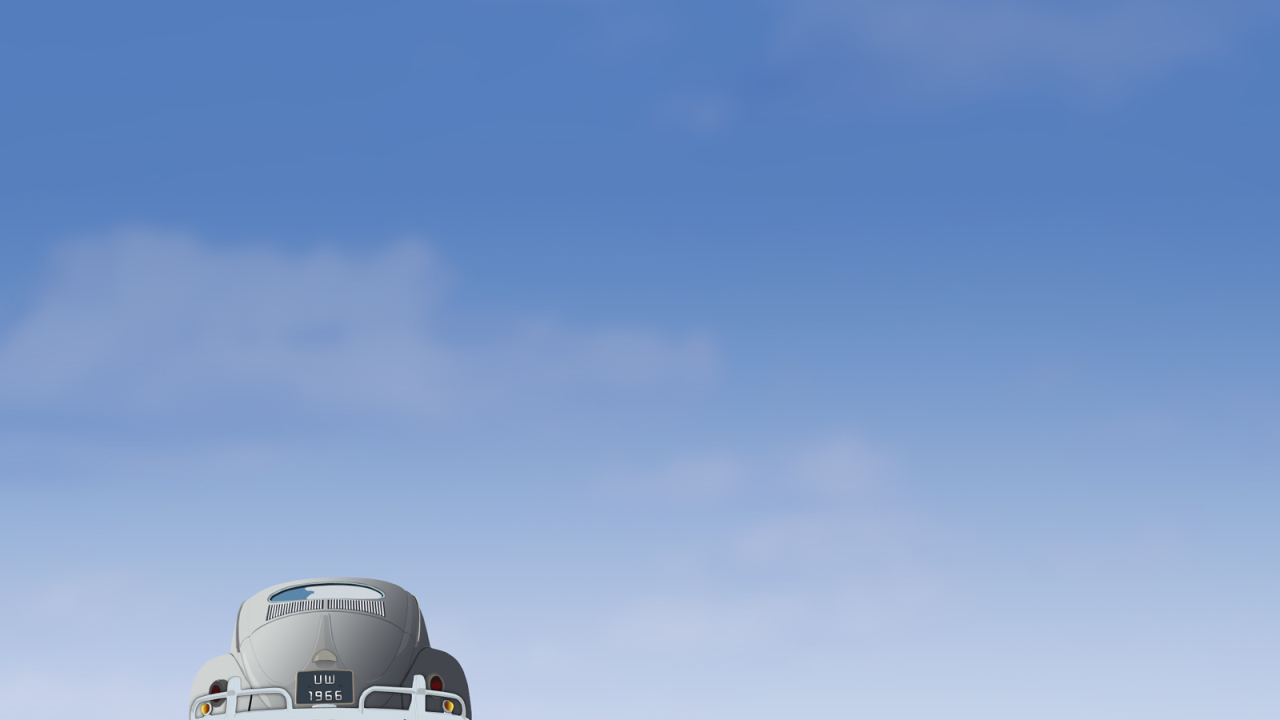 Голубое небо и жук