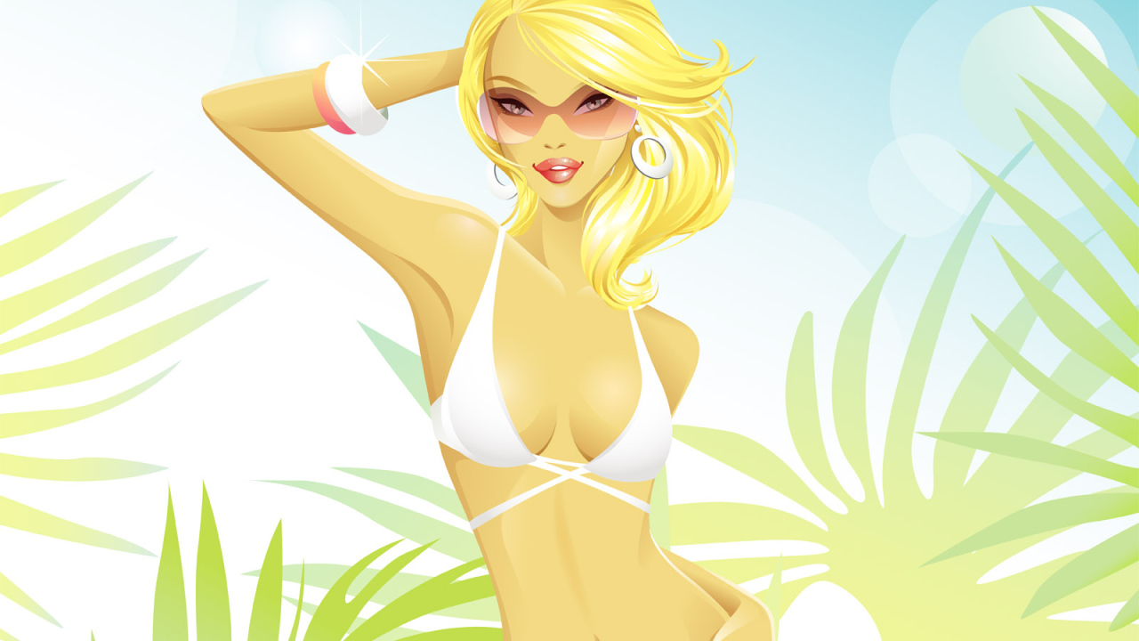 Пляжная красотка